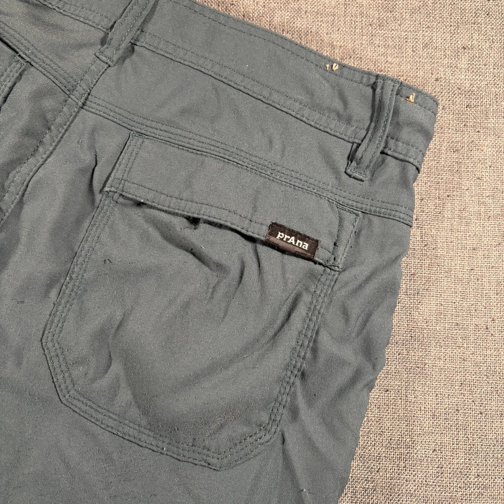 Prana Stretch Zion Pants Mens 30/30 Green Cargo Hiking Outdoor 1969831